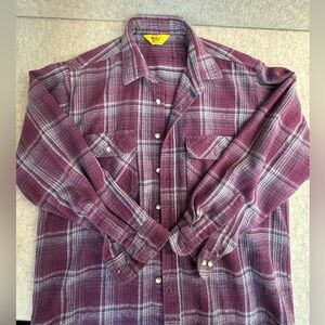 Work N Sport Burgundy Flannel